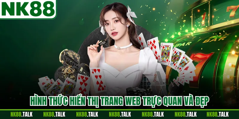 Hình thức hiển thị trang web trực quan và đẹp